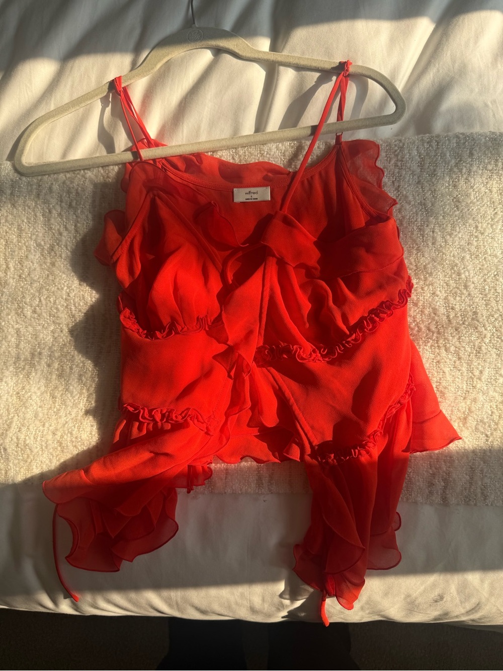 Aritzia Wilfred Ruffle Camisole